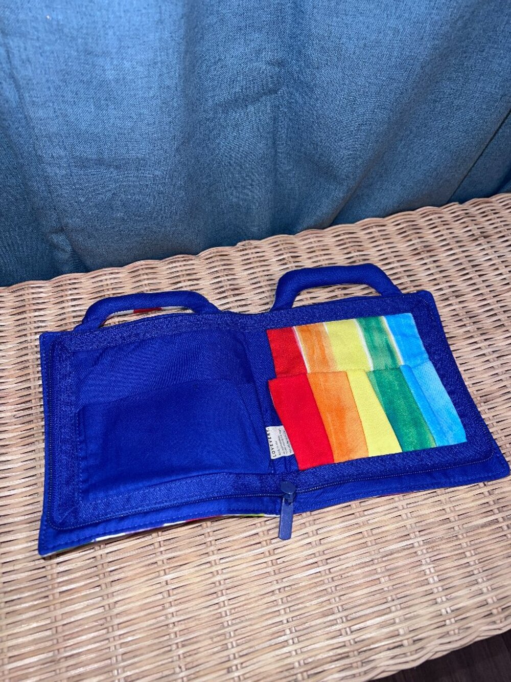Lovevery Anywhere Art Kit Case Only - Rainbow Travel Supply Organizer